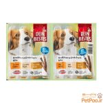 تشویقی مدادی سگ دین بستس با سه طعم Dein Bestes Snacks Nibble-Stick Mix بسته 8 عددی