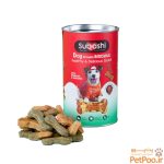 بیسکوییت پروتئین سگ سوباشی با طعم گوشت و پنیر Subashi Dog Protein Biscuits وزن 250 گرم