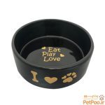 ظرف غذای حیوانات کوکوپت طرح Eat Play Love سایز بزرگ