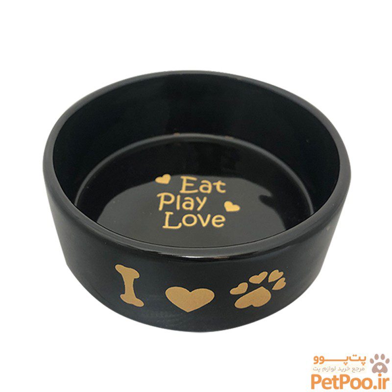 ظرف غذای حیوانات کوکوپت طرح Eat Play Love سایز بزرگ ظرف غذای حیوانات کوکوپت طرح Eat Play Love سایز بزرگ - تصویر 1