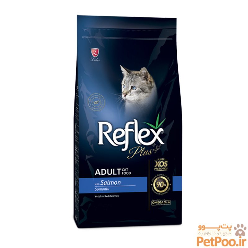 غذای خشک گربه بالغ با طعم ماهی سالمون رفلکس پلاس Reflex Plus Adult Salmon وزن 15 کیلوگرم غذای خشک گربه بالغ با طعم ماهی سالمون رفلکس پلاس Reflex Plus Adult Salmon وزن 15 کیلوگرم - تصویر 1
