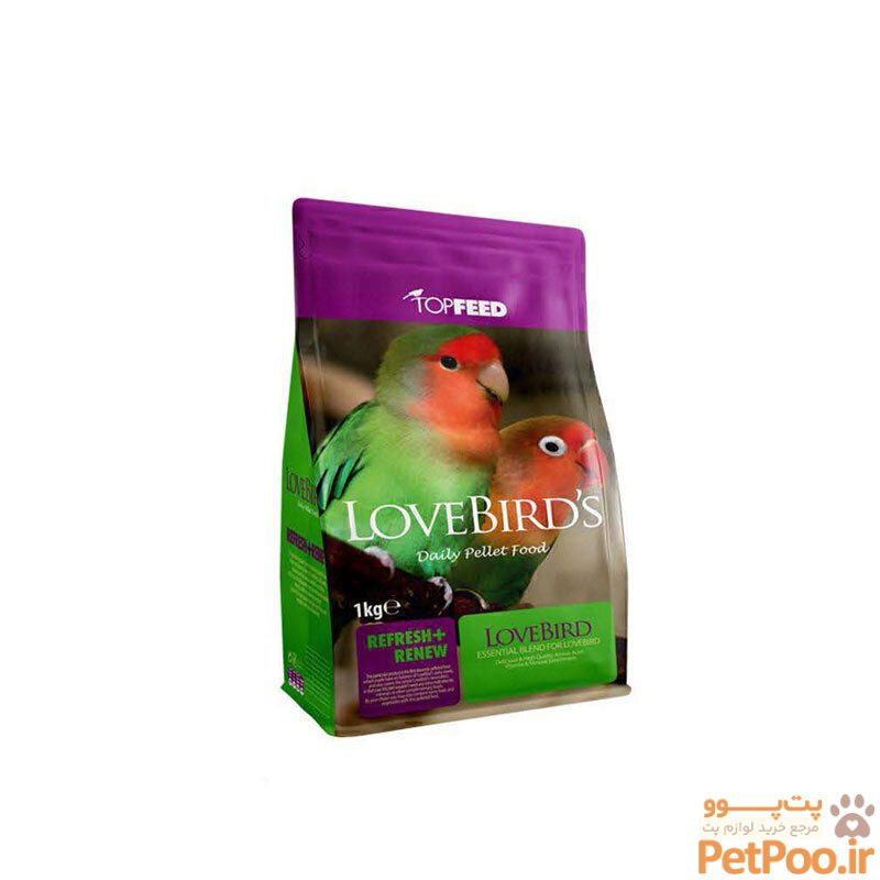 غذای خشک طوطی برزیلی تاپ فید TopFeed LoveBirds وزن 1 کیلوگرم غذای خشک طوطی برزیلی تاپ فید TopFeed LoveBirds وزن 1 کیلوگرم - تصویر 1