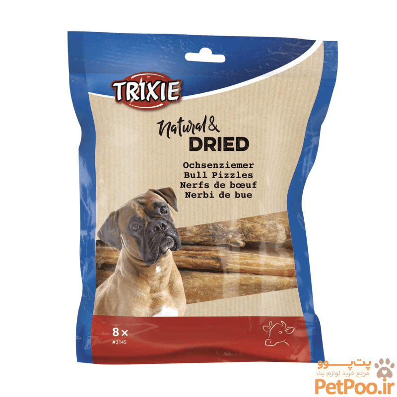 تشویقی سگ تریکسی با طعم گوشت گاو Trixie Bull Pizzle وزن 100 گرم تشویقی سگ تریکسی با طعم گوشت گاو Trixie Bull Pizzle وزن 100 گرم - تصویر 1