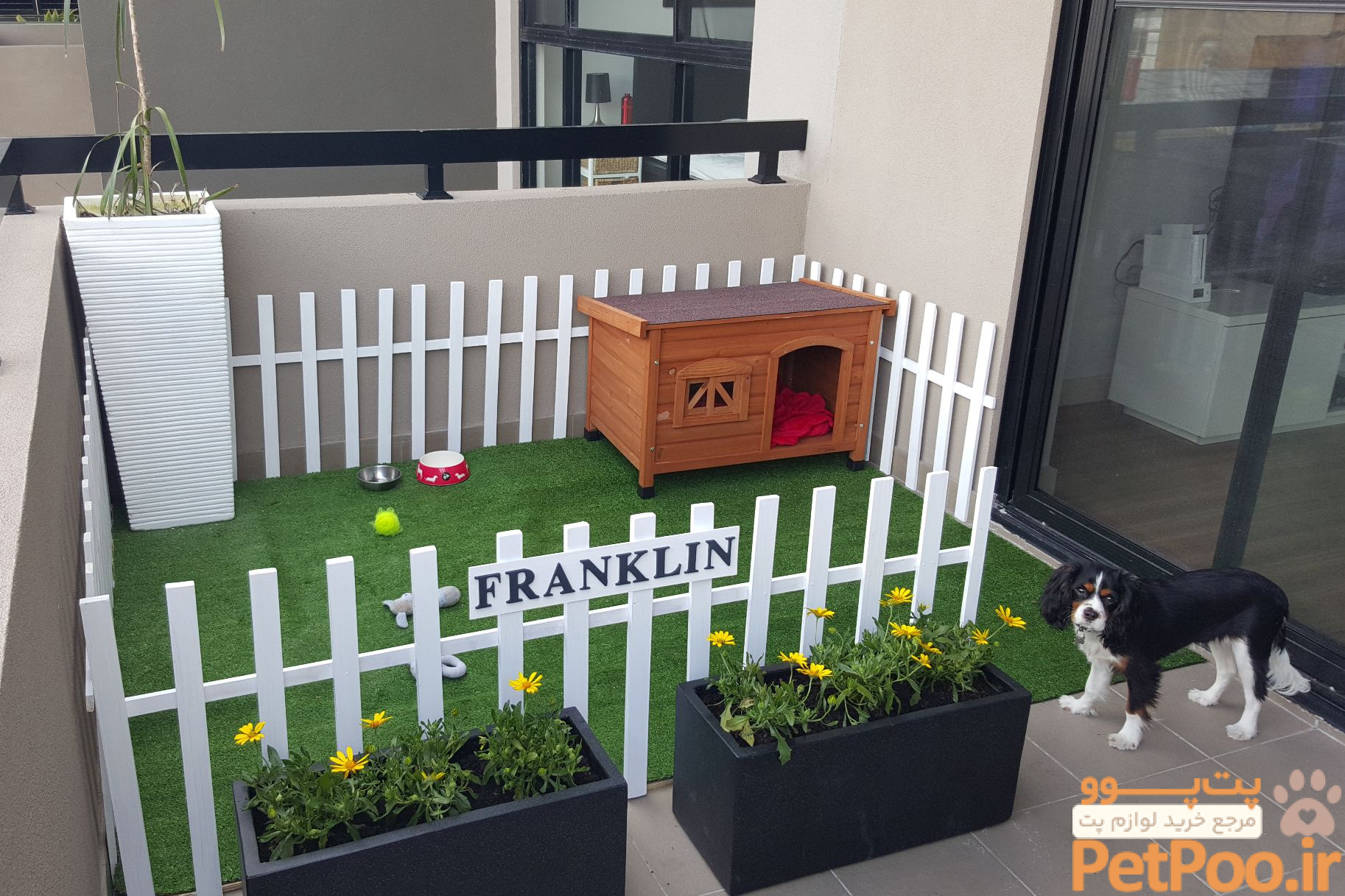 5 روش برای جلوگیری از گم شدن حیوانات خانگی 4 10 Dog-Friendly Ideas for Apartment Balconies