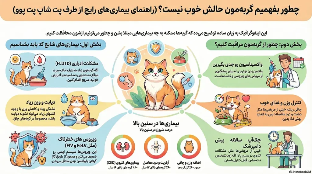 petpoo infographic common cats diseases