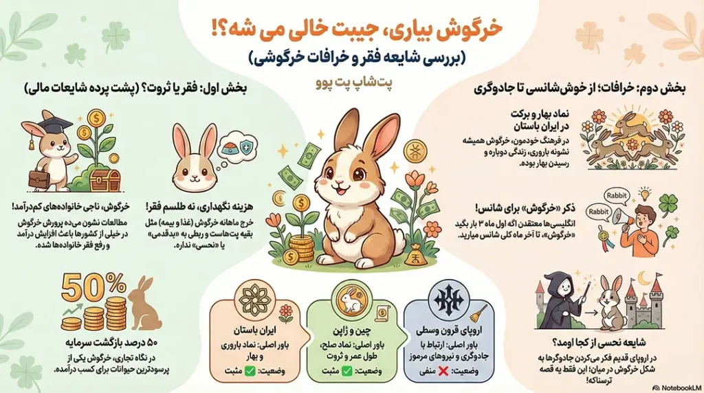 آیا واقعا نگهداری خرگوش باعث فقر میشود؟ 2 petpoo infographic does keeping rabbits cause poverty
