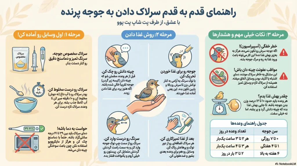 petpoo infographic feeding birds formula guide