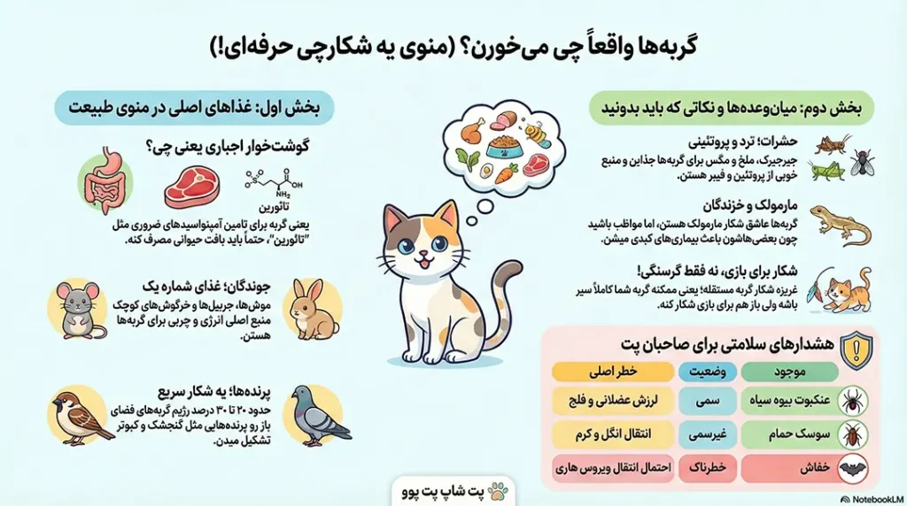 petpoo infographic what creatures do cats eat
