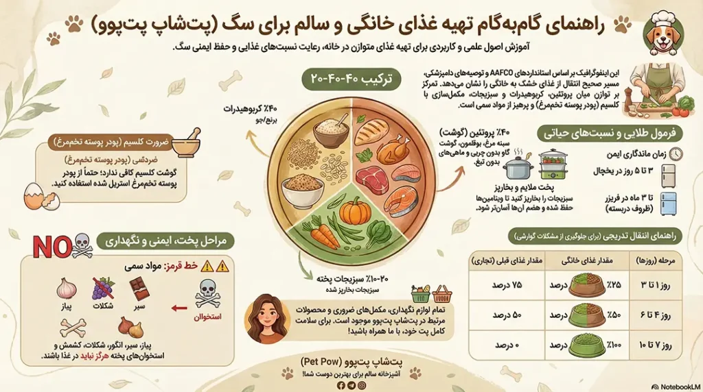 petpoo infographic how to make homemade dog food